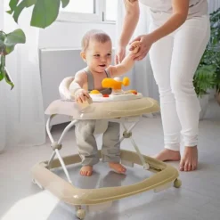 Asalvo Loopstoeltje - Baby Stars - Beige><noscript><img width=