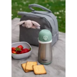 Béaba Baba Drinkfles Roestvrij Staal Groen 350ml><noscript><img width=