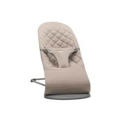 Baby Bjorn Bouncer Bliss Geweven Klassiek Quilt Zandgrijs><noscript><img width=