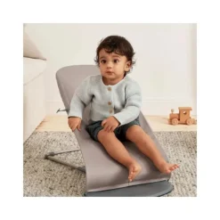 Baby Bjorn Bouncer Bliss Geweven Klassiek Quilt Zandgrijs><noscript><img width=