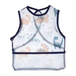 Babyjem Vlekbestendig Hemd - Donkerblauwe Dinosaurus> Slabben