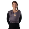 Babylonia Tricot-Slen Organic Black> Draagdoeken