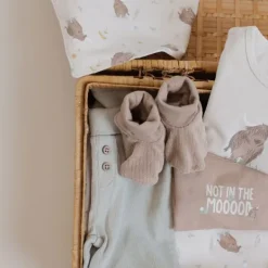 Babylook Cow T-Shirt - Maat 50 - Buttercream> Shirtjes