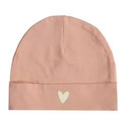 Babylook Heart Muts - Newborn - Pale Blush> Mutsjes