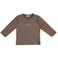 Babylook I Love You T-Shirt - Maat 50 - Deep Taupe> Shirtjes