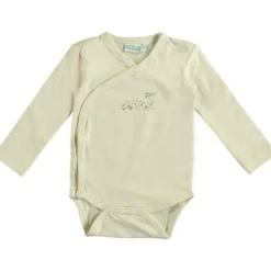 Babylook Overslag Romper - Mt. 50 - Buttercream> Rompertjes