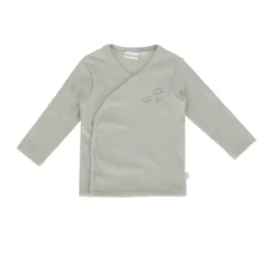 Babylook Swan T-Shirt Overslag Rib - Maat 50 - Mineral Grey> Sjawls|Shirtjes