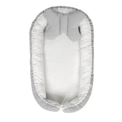 Babymatex Babynest Velvet White Grey Dots / Grey> Accessoires Boxen