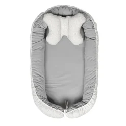 Babymatex Babynest Velvet White Grey Dots / Grey><noscript><img width=