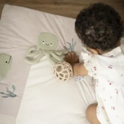 Baby's Only Boxkleed - Animals - 75x95 cm - Laurel Green/Warm Linen> Accessoires Boxen|Boxkleden