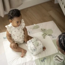 Baby's Only Boxkleed - Animals - 75x95 cm - Laurel Green/Warm Linen><noscript><img width=