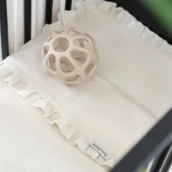 Baby's Only Calm Ledikantlaken met Ruffle - 120 x 150 cm - Warm Linen><noscript><img width=