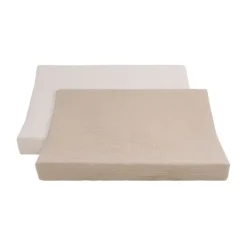 Baby's Only Tender Aankleedkussenhoes - 2-pack - 45x70 cm - Beige / Linen> Waskussenhoezen