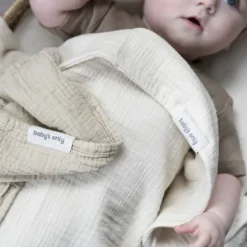 Baby's Only Tender Hydrofiele Doek - 2-Pack - 65x65 cm - Beige / Linen><noscript><img width=
