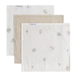 Baby's Only Tender Monddoekje - 3-Pack - 30x30cm - Beige / Linen><noscript><img width=