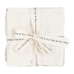 Baby's Only Tender Monddoekje - 3-Pack - 30x30cm - Beige / Linen><noscript><img width=