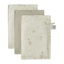 Bébé-Jou Dear Goose Hydrofiel Washandjes - 3 Stuks> Voordeelpakketten