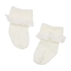 BD Collection Sokjes Kant - 3 Stuks - 0-6mnd - Multi Pink> Sokjes