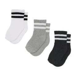 BD Collection Sportsokjes - 3 Stuks - 0-6mnd - Multi Grey><noscript><img width=