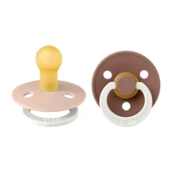BIBS Colour Fopspeen - Size 1 - Blush Glow/Woodchuck Glow> Fopspenen 0-6 Maanden
