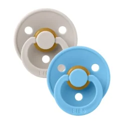 BIBS Colour Fopspenen - 2 Stuks - Size 1 - Mushroom/Breeze> Fopspenen 0-6 Maanden