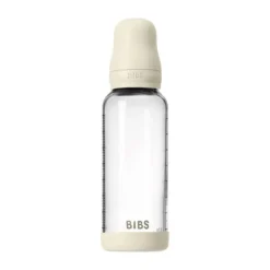 BIBS Fles - Medium Flow - 240 ml - Glas/Latex - Ivory><noscript><img width=