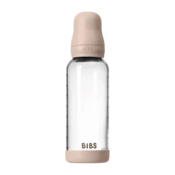 BIBS Fles - Medium Flow - 240 ml - Glas/Latex - Ivory><noscript><img width=
