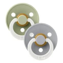 BIBS Fopspeen Latex Symmetric 0-6mnd Glow Blush / Vanilla (2-Pack)><noscript><img width=