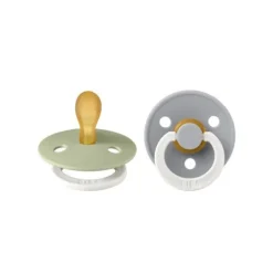 BIBS Fopspeen Latex Symmetric 0-6mnd Glow Blush / Vanilla (2-Pack)><noscript><img width=