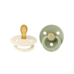 BIBS Fopspeen Latex Symmetrical Ivory / Sage Size 2 (2-Pack)><noscript><img width=
