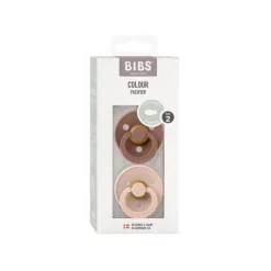 BIBS Fopspeen Latex Symmetrical Ivory / Sage Size 2 (2-Pack)><noscript><img width=