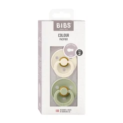 BIBS Fopspeen Round 0-6mnd Dark Oak/Ivory (2 stuks)><noscript><img width=