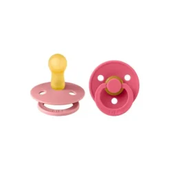 BIBS Fopspeen Round 0-6mnd Dark Oak/Ivory (2 stuks)><noscript><img width=