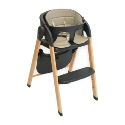 Bo Jungle Grow With Me High Chair - Pure White> Houten Kinderstoelen