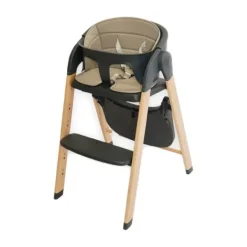 Bo Jungle Grow With Me High Chair - Pure White> Houten Kinderstoelen