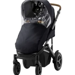 Britax Römer Britax Romer Smile III Regenhoes Wandelwagen Black + Clear EVA> Accessoires Kinderwagens|Accessoires Tweeling/Duo