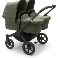 Bugaboo Donkey 5 Twin Complete  Black/Forest Green-Forest Green> Tweeling Kinderwagens|Duo Kinderwagens