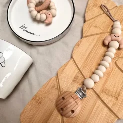 Chewies & More Speenkoord Croissant - Beige> Fopspeenhouders