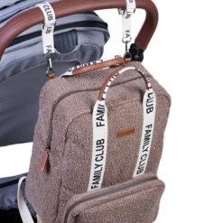 Childhome Family Club Verzorgingsrugzak - Signature - Teddy - Zacht Bruin><noscript><img width=