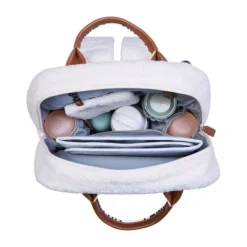 Childhome Family Club Verzorgingsrugzak - Signature - Teddy - Zacht Bruin><noscript><img width=