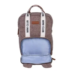 Childhome Mini Club Kinderrugzak - Signature - Teddy - Zacht Bruin><noscript><img width=