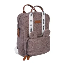 Childhome Mini Club Kinderrugzak - Signature - Teddy - Zacht Bruin><noscript><img width=