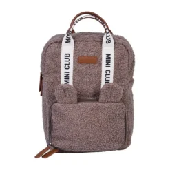 Childhome Mini Club Kinderrugzak - Signature - Teddy - Zacht Bruin><noscript><img width=