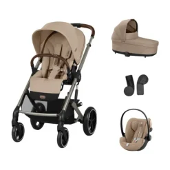 Cybex Balios 3-in-1 Kinderwagen Set S - Almond Beige/Beige> Wandelwagens|Complete Kinderwagens