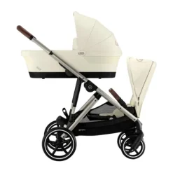 Cybex Duowagen Gazelle S Seashell Beige - Light Beige> Tweeling Kinderwagens|Duo Kinderwagens