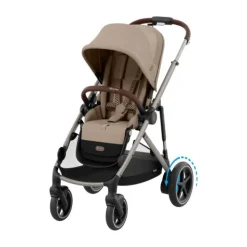 Cybex eGazelle S Almond Beige/Beige> Tweeling Kinderwagens|Duo Kinderwagens