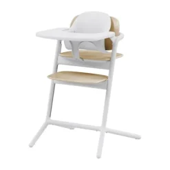 Cybex Lemo 3-in-1 Set Sand White - White> Kunststof Kinderstoelen|Houten Kinderstoelen