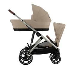 Cybex Tweelingwagen Gazelle S Seashell Beige - Light Beige><noscript><img width=