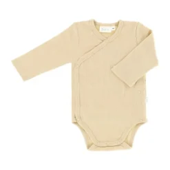 DAY Overslagromper Lange Mouw Rib - Mt. 74/80 - Cappuccino> Rompertjes