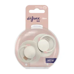 Difrax Dynamic Lovi Prime Fopspeen - 18mnd+ - 2st.- Coconut / Ivory> Fopspenen 18+ Maanden